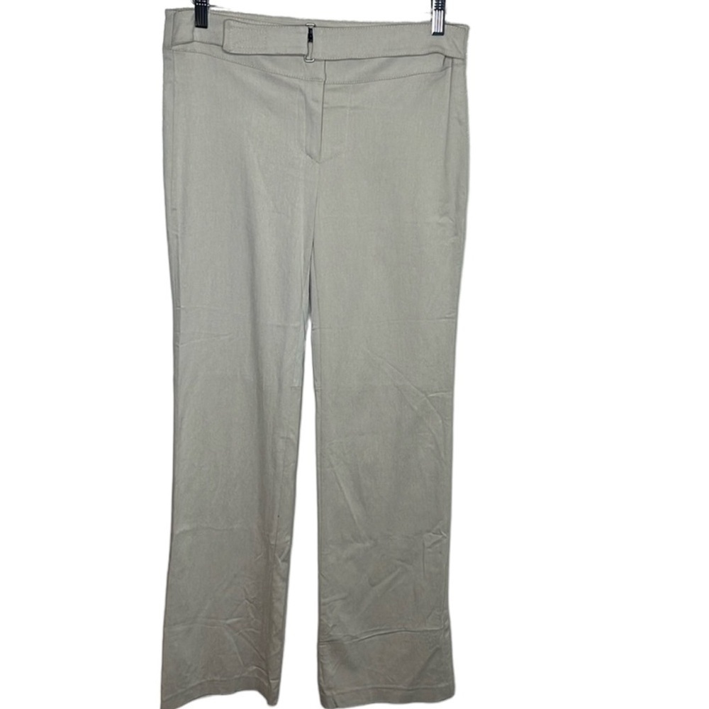 Parasuco Collection Tan Straight Leg Vent Dress Pants Women Size 12